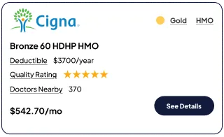 Example health insurance card